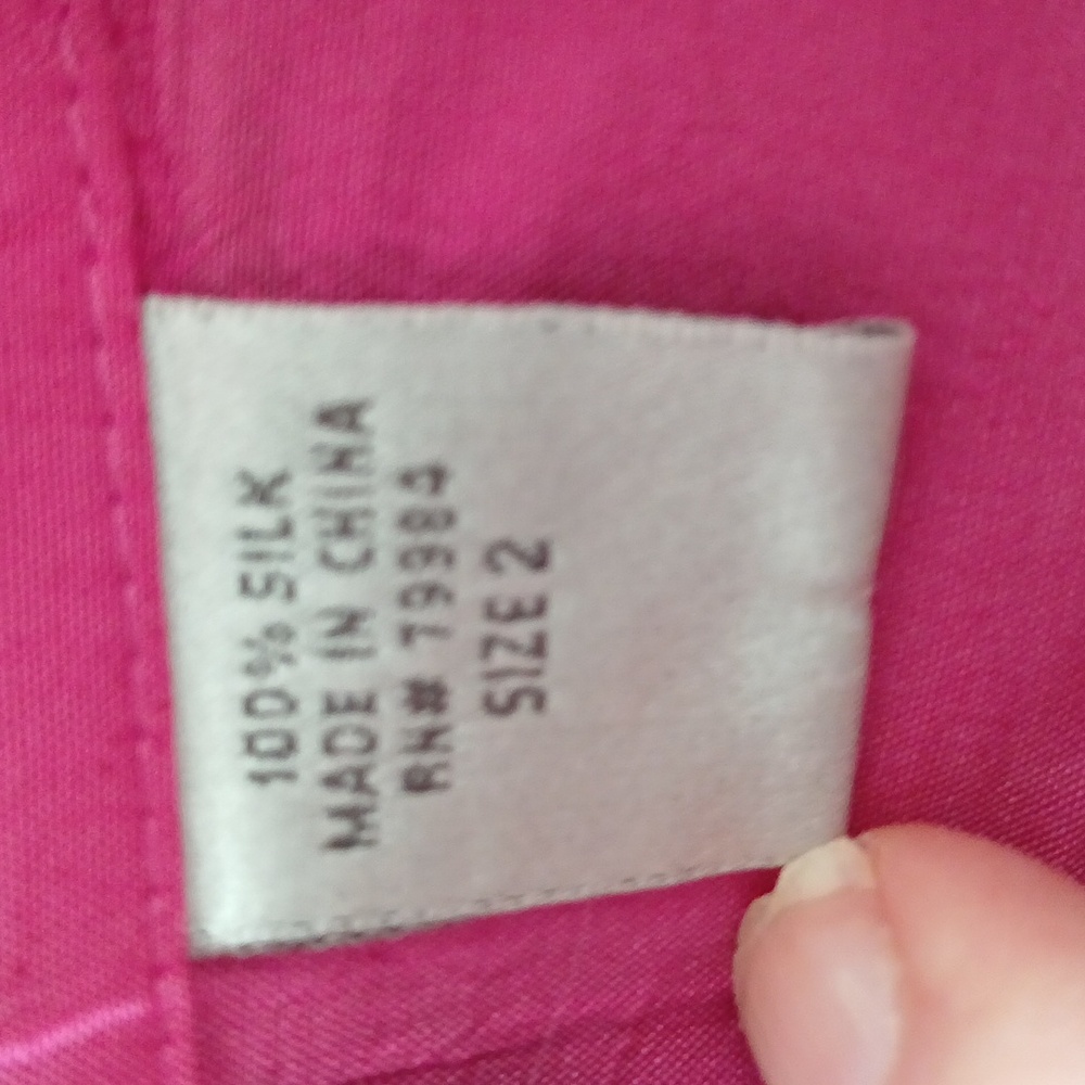 Chicos Pink Silk Sleeveless Blouse L - Picture 5 of 5